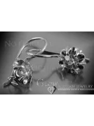 Ruso soviético rosa rosa 14k 585 pendientes de oro vec060 alejandrita rubí esmeralda zafiro ...