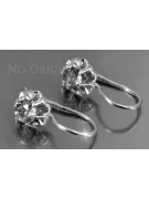 Ruso soviético rosa rosa 14k 585 pendientes de oro vec060 alejandrita rubí esmeralda zafiro ...
