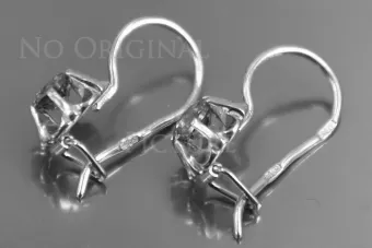 Ruso soviético rosa rosa 14k 585 pendientes de oro vec060 alejandrita rubí esmeralda zafiro ...