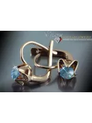 Russische Sowjetische Rose Pink 14k 585 Gold Ohrringe vec061 Alexandrit Rubin Smaragd Saphir ...