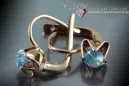 Russische Sowjetische Rose Pink 14k 585 Gold Ohrringe vec061 Alexandrit Rubin Smaragd Saphir ...