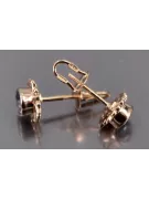 Russische Sowjetische Rose Pink 14k 585 Gold Ohrringe vec063 Alexandrit Rubin Smaragd Saphir ...