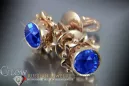 Russische Sowjetische Rose Pink 14k 585 Gold Ohrringe vec063 Alexandrit Rubin Smaragd Saphir ...