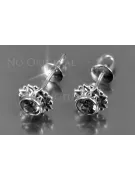 Boucles d’oreilles en or rose soviétique russe 14k 585 vec063 alexandrite rubis émeraude saphir ...