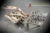 Russian Soviet rose pink 14k 585 gold earrings vec068 alexandrite ruby emerald sapphire ...