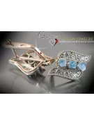 Russische Sowjetische Rose Pink 14k 585 Gold Ohrringe vec068 Alexandrit Rubin Smaragd Saphir ...