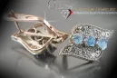 Russische Sowjetische Rose Pink 14k 585 Gold Ohrringe vec068 Alexandrit Rubin Smaragd Saphir ...