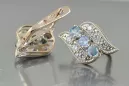 Russische Sowjetische Rose Pink 14k 585 Gold Ohrringe vec068 Alexandrit Rubin Smaragd Saphir ...