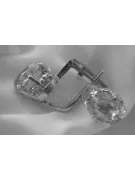 Boucles d’oreilles en or rose soviétique russe 14k 585 vec071 alexandrite rubis émeraude saphir ...