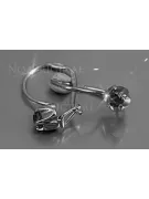 Ruso soviético rosa rosa 14k 585 pendientes de oro vec080 alejandrita rubí esmeralda zafiro ...