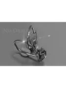 Rusă sovietică a crescut roz 14k 585 cercei de aur vec080 alexandrit rubin smarald safir ...