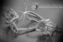 Vintage σκουλαρίκια από ροζ χρυσό 14 καρατίων 585 vec084 αλεξανδρίτη ρουμπίνι σμαράγδι ζαφείρι ...