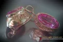 Russische Sowjetische Rose Pink 14k 585 Gold Ohrringe vec098 Alexandrit Rubin Smaragd Saphir ...