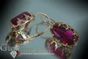 Russische Sowjetische Rose Pink 14k 585 Gold Ohrringe vec101 Alexandrit Rubin Smaragd Saphir ...