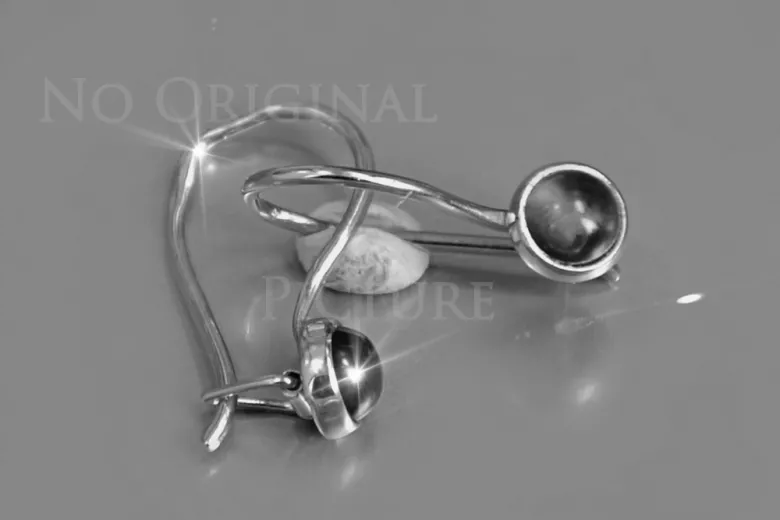 Ruso soviético rosa rosa 14k 585 pendientes de oro vec103 alejandrita rubí esmeralda zafiro ...