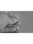 Rusă sovietică a crescut roz 14k 585 cercei de aur vec103 alexandrit rubin smarald safir ...