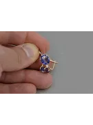 Руски съветски розово розово 14k 585 златни обеци vec111 александрит рубин изумруден сапфир ...