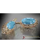 Ruso soviético rosa rosa 14k 585 pendientes de oro vec112 alejandrita rubí esmeralda zafiro ...