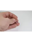 Boucles d’oreilles en or rose soviétique russe 14k 585 vec116 alexandrite rubis émeraude saphir ...
