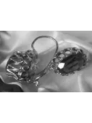 Boucles d’oreilles en or rose soviétique russe 14k 585 vec128 alexandrite rubis émeraude saphir ...