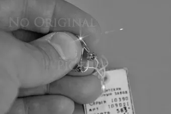 Руски съветски розово розово 14k 585 златни обеци vec129 александрит рубин изумруден сапфир ...