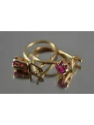 Vintage rose pink 14k 585 gold earrings vec130 alexandrite ruby emerald sapphire ...