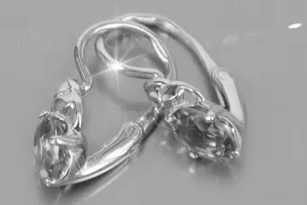 Русская советская розовая роза 14k 585 золото серьги vec132 александрит рубин изумруд сапфир ...