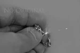 Русская советская розовая роза 14k 585 золото серьги vec132 александрит рубин изумруд сапфир ...