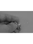 Rusă sovietică a crescut roz 14k 585 cercei de aur vec132 alexandrit rubin smarald safir ...