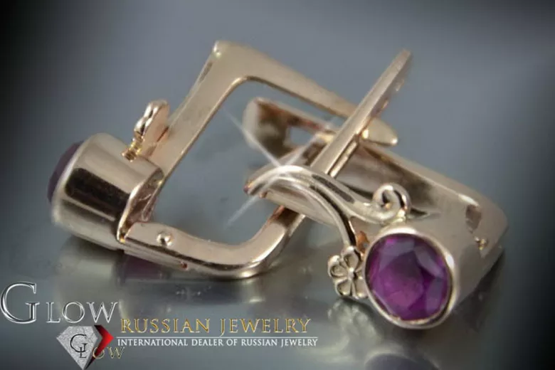 Русская советская розовая роза 14k 585 золото серьги vec137 александрит рубин изумруд сапфир ... Русская советская розовая роза 14k 585 золото серьги vec137 александрит рубин изумруд сапфир ...