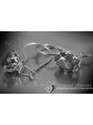 Vintage rose pink 14k 585 gold earrings vec138 alexandrite ruby emerald sapphire ...