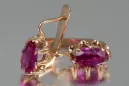 Ruso soviético rosa rosa 14k 585 pendientes de oro vec139 alejandrita rubí esmeralda zafiro ... Ruso soviético rosa rosa 14k 585 pendientes de oro vec139 alejandrita rubí esmeralda zafiro ...