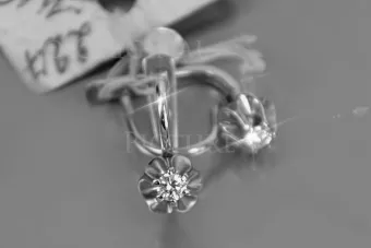 Русская советская розовая роза 14k 585 золото серьги vec153 александрит рубин изумруд сапфир ...
