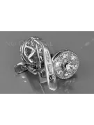 Vintage rose pink 14k 585 gold earrings vec161 alexandrite ruby emerald sapphire ...