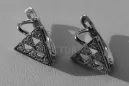 Boucles d’oreilles en or rose soviétique russe 14k 585 vec164 alexandrite rubis émeraude saphir ...