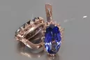 Cercei din aur 585, roz trandafir vintage, vec174, alexandrit, rubin, smarald, safir...