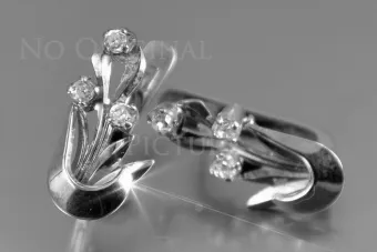 Руски съветски розово розово 14k 585 златни обеци vec180 александрит рубин изумруден сапфир ...