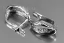Boucles d’oreilles en or rose soviétique russe 14k 585 vec181 alexandrite rubis émeraude saphir ...