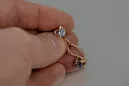 Russische Sowjetische Rose Pink 14k 585 Gold Ohrringe vec184 Alexandrit Rubin Smaragd Saphir ...