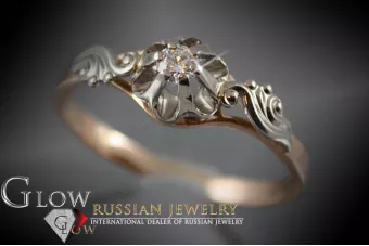 Rus sovietic a crescut roz 14k 585 cercei de aur vec185 alexandrit rubin smarald safir ...