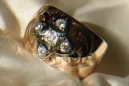 الأقراط العتيقة من 14 كارت 585 الذهب الوردي ve186 alexandrite الروبين الزمرد الزعفران ...