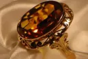 Vintage kolczyki z 14k 585 różowego złota vec189 aleksandryt rubin szmaragd szafir ...