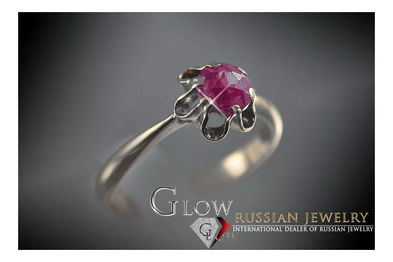 Ruso soviético rosa rosa 14k 585 pendientes de oro vec193 alejandrita rubí esmeralda zafiro ...