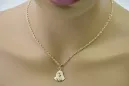 Медальйон Матері Божої & огранений діамантом золотий ланцюжок 14к