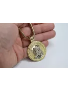 Златна (сребърна) висулка Jesus & Въжена верига (различни тежести)