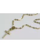 Croix catholique et ancre Chaîne en or 14 carats ctc012y&cc084y