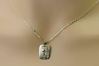 Zlatý kříž s řetězem ★ Złotychlopak.pl ★ Zlatý vzorek 585 333 levné
