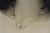 Yellow white Italian 14k 585 gold Fantazy chain necklace cfc003yw