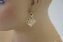 Pendientes de oro ★ russiangold.com ★ Muestra de oro 585 333 Precio bajo!