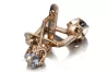 Russian Soviet silver rose gold plated 925 Alexandrite Ruby Emerald Sapphire Aquamarine Zircon ... earrings vec005sgp